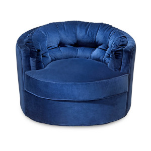 700386-80 ABHIKA КРЕСЛО CROWN VELVET BLUE