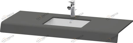 DS828C04949 Консоль DuraStyle #DS828C 550 мм Графит матовый, декор Duravit