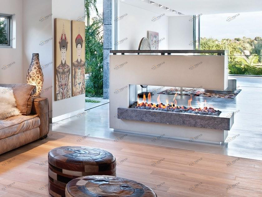 BRITISH FIRES Закрытый трехсторонний газовый камин sun-id-1459220