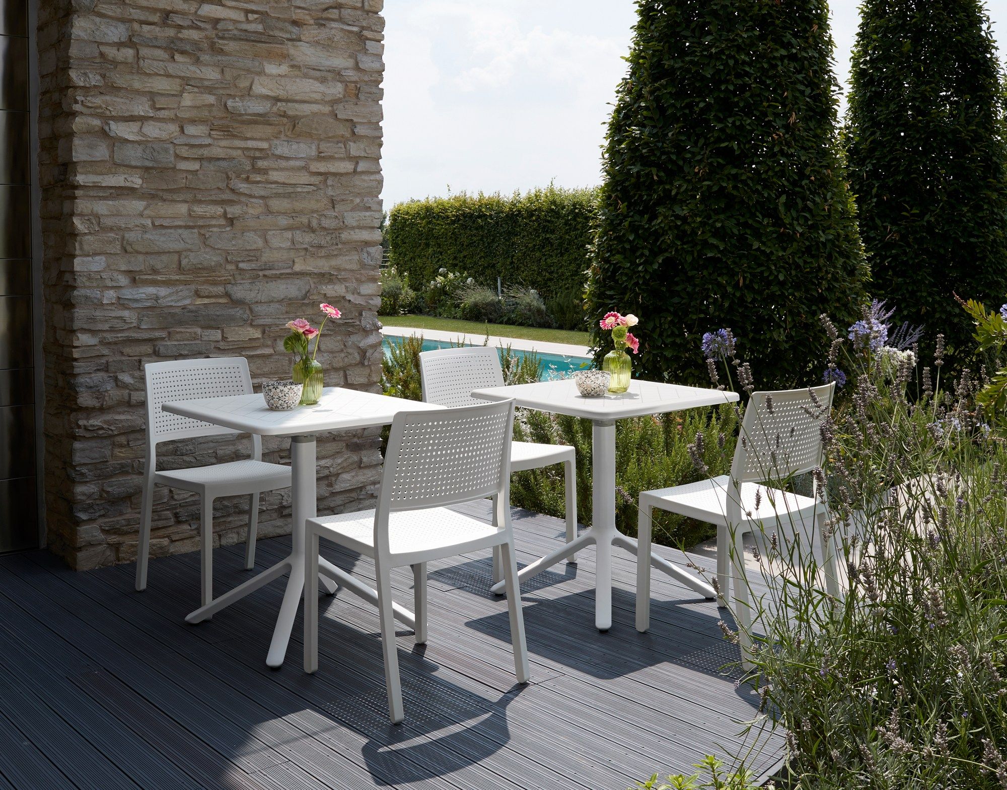 Квадратный стол с откидным верхом с основанием для спиц S-CAB ECO ARCH-00114646 - Вид №3