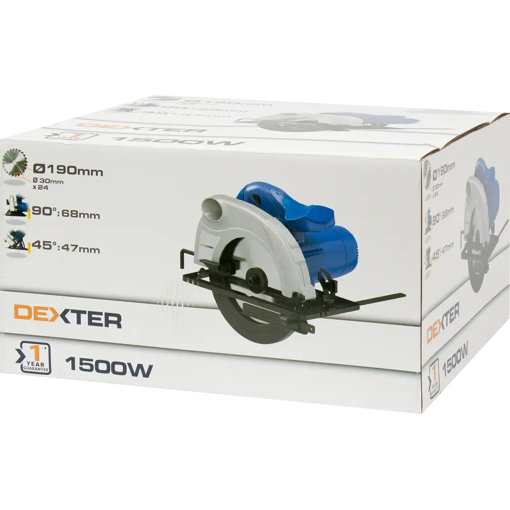 Циркулярная пила Dexter M1Y-ZP12-190B, 1500 Вт, 190 мм 82036669 STLM-2165582  - Вид №5