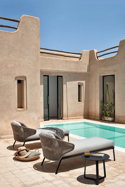 MNST322 Шезлонг лава серебро Manutti Radius - Вид №17