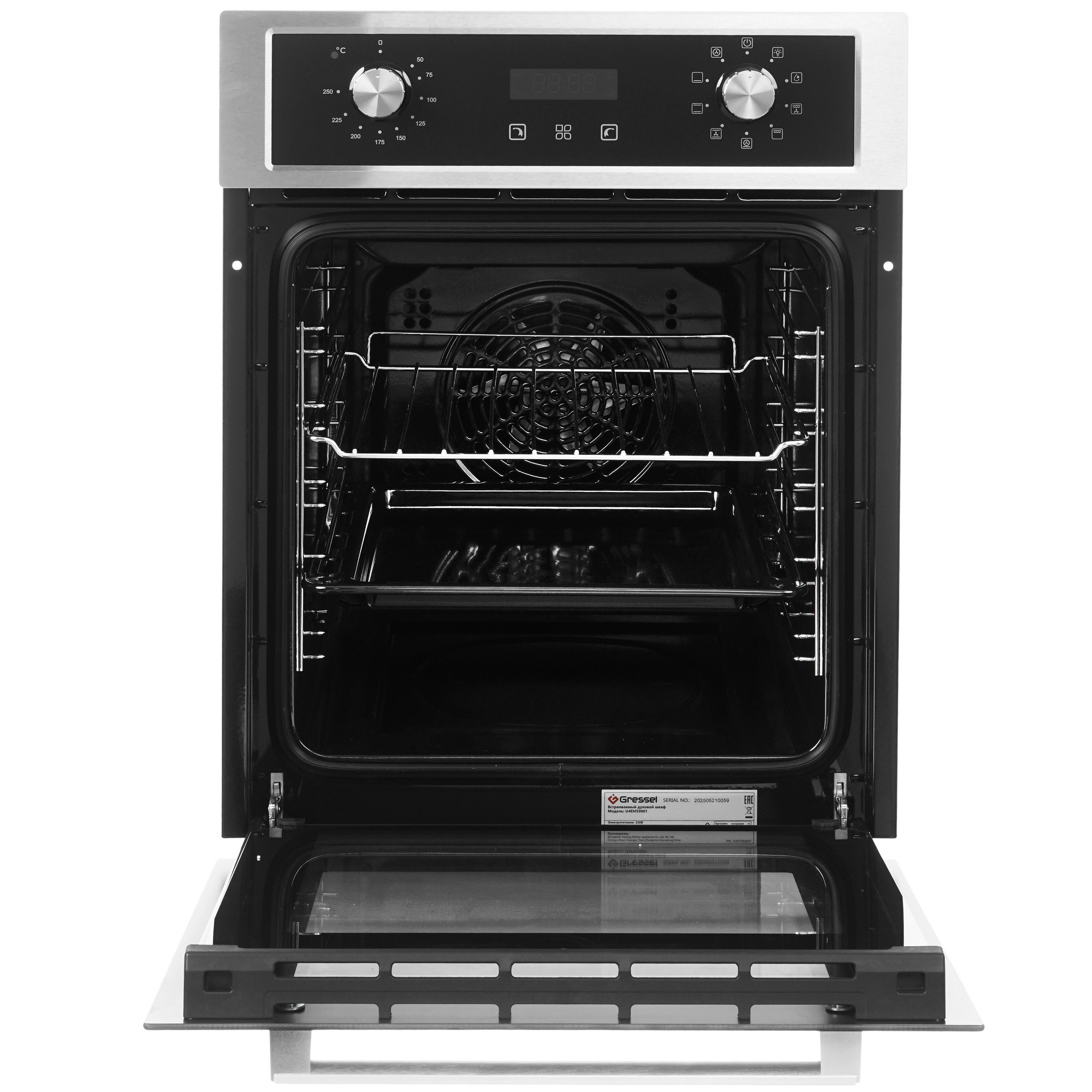 9284042 Электрический духовой шкаф GRESSEL RU477EM59001 серебристый STDN-0132520 - Вид №6