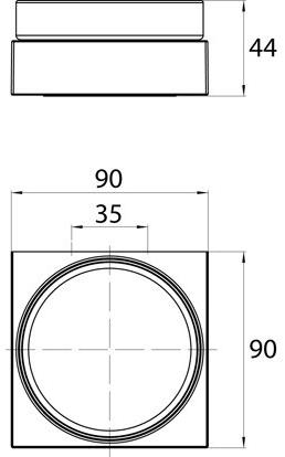Emco Bad Мыльница стеклянная столешница Liasion sun-id-1408588 - Вид №1