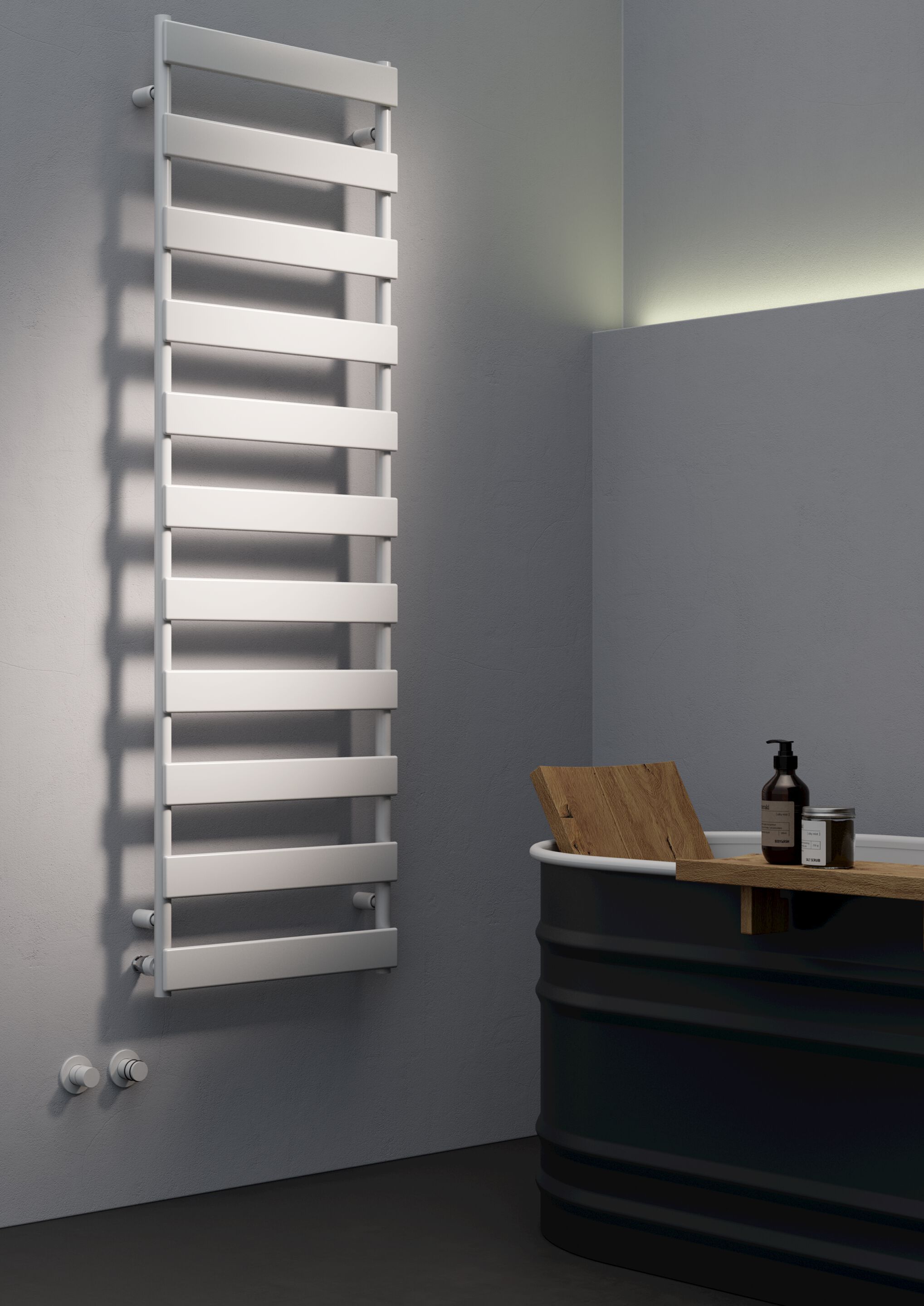 Настенный полотенцесушитель из углеродистой стали Tubes основы ARCH-00032580 - Вид №4