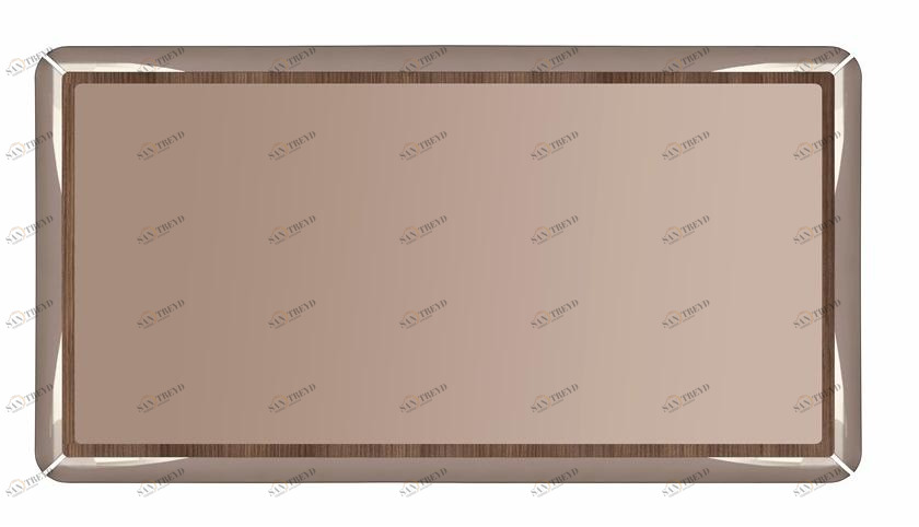 Tonin Casa Зеркало настенное прямоугольное в ореховой раме sun-id-1387991