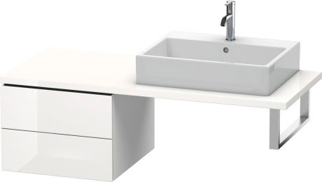LC583702121 Шкафчик для консоли L-Cube #LC5837 520 x 547 мм Орех темный декор Duravit - Вид №2