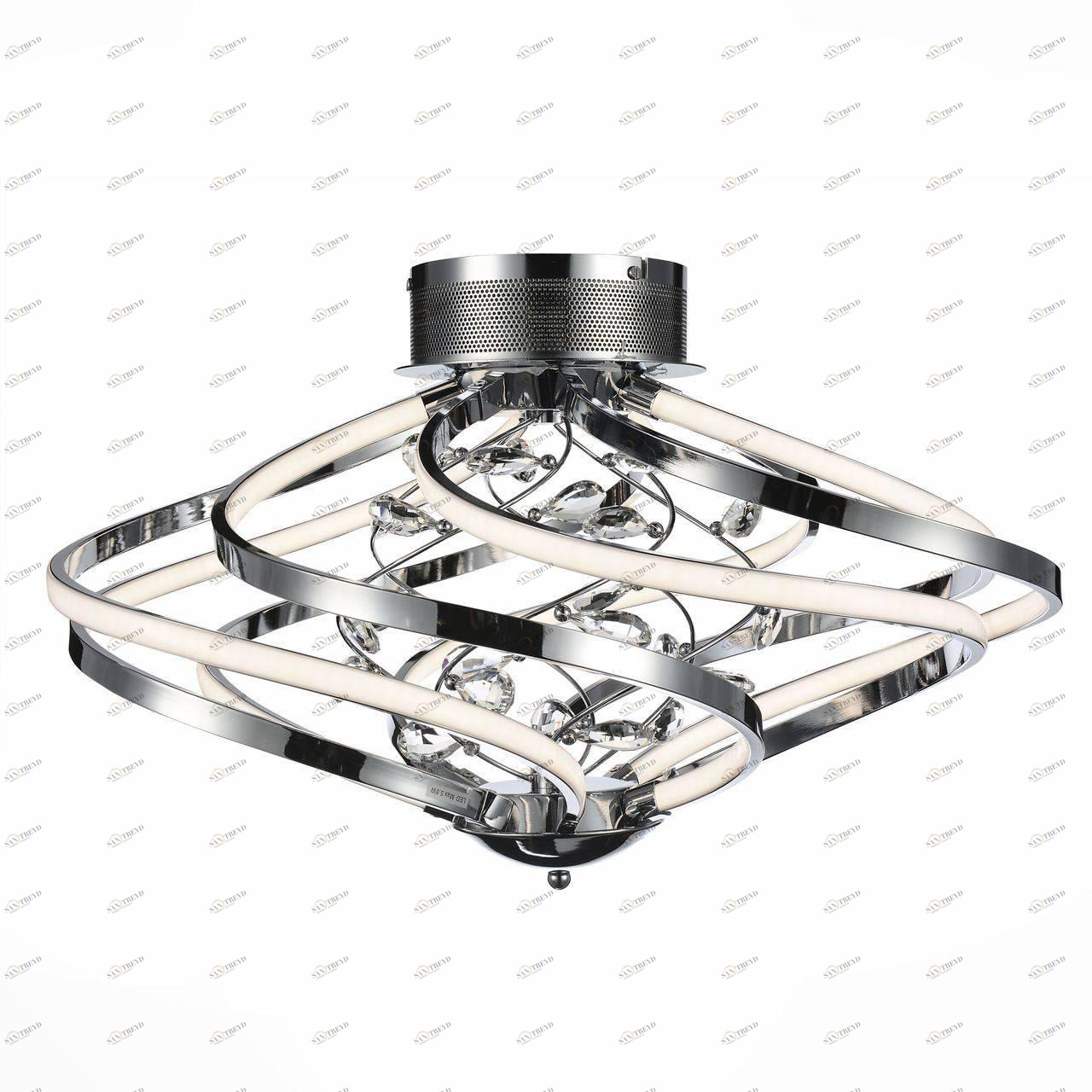 Потолочный светодиодный светильник ST Luce SL924.102.10 ST LUCE ДИЗАЙНЕРСКИЕ 073972 Белый;серебро 