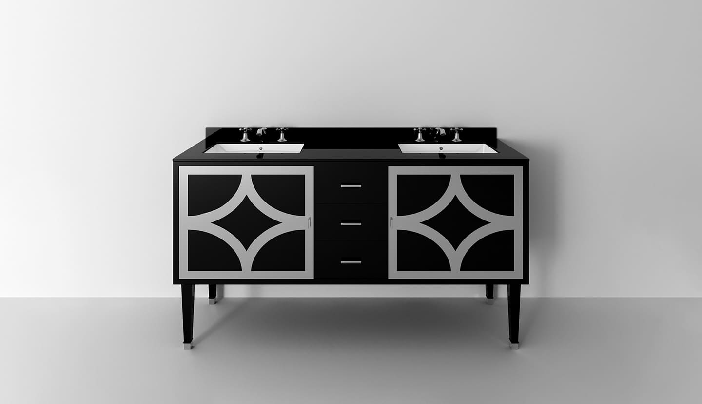 Деревянная двойная раковина с дверцами Park Avenue CORA 3S ARCH-00139415 - Вид №2