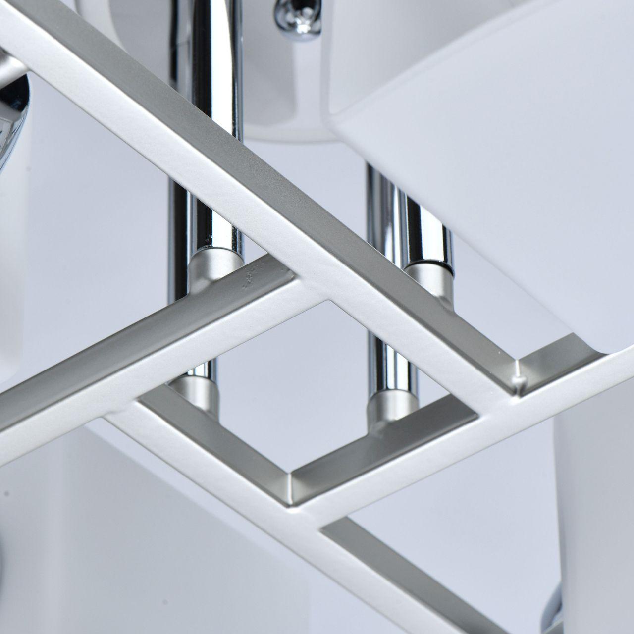 Потолочная люстра De Markt City Тетро 673015204 DE MARKT ТЕТРО 328386 Белый;серебро  - Вид №3