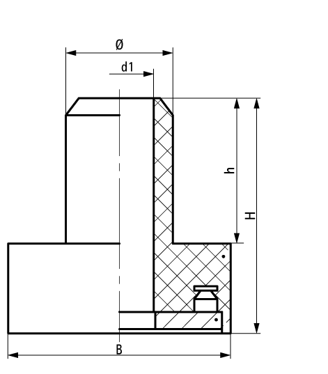 2800900300 VibraTek® SA-1 Silent Absorber silent rubber absorber for isolating metal to metal contact walraven  - Вид №1