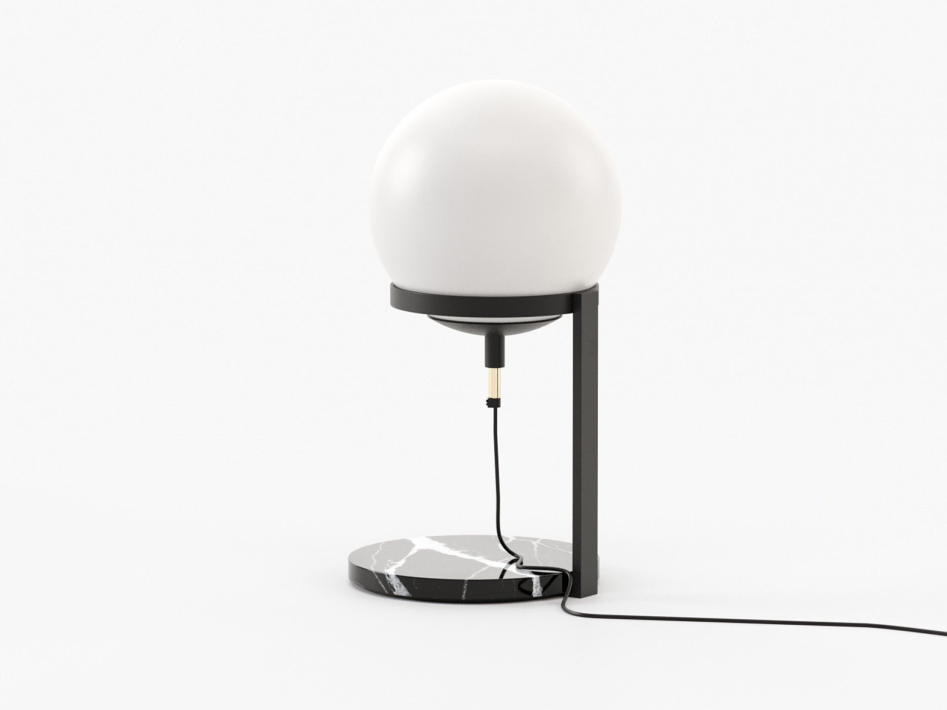 Настольная лампа из нержавеющей стали и стекла Laskasas Clarke ARCH-00125895