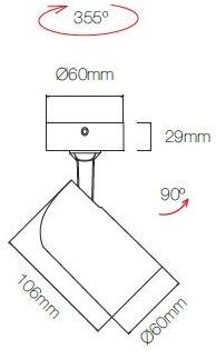 BENEITO FAURE Регулируемый потолочный светильник из алюминия Picolo sun-id-1403655 - Вид №1
