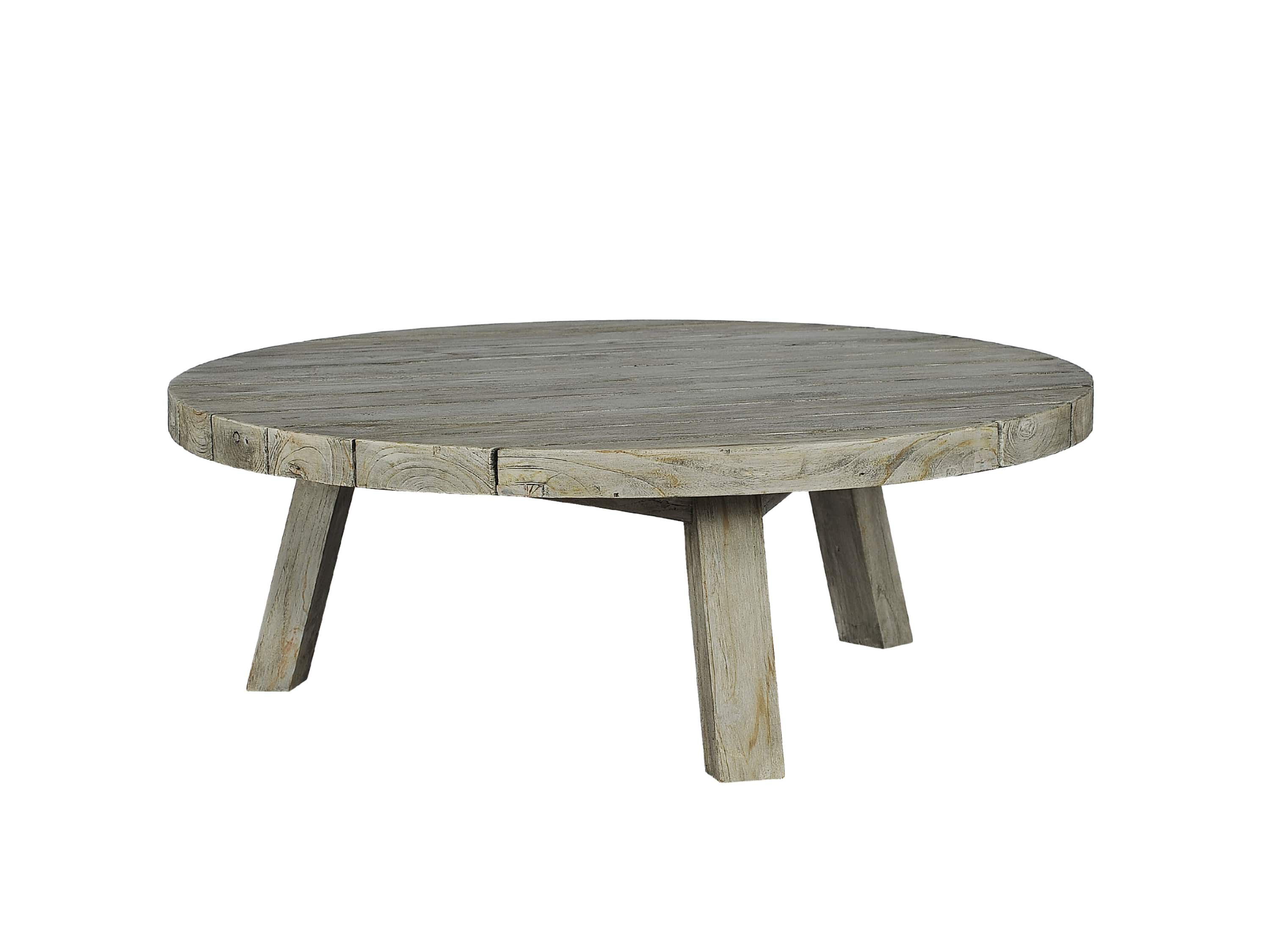 Круглый низкий стол из тикового дерева cbdesign Rustic ARCH-00113166 - Вид №10