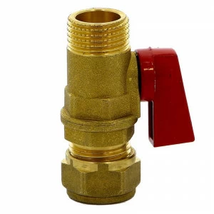 Кран мини обжим-Н флажок TIEMME 16x1/2"