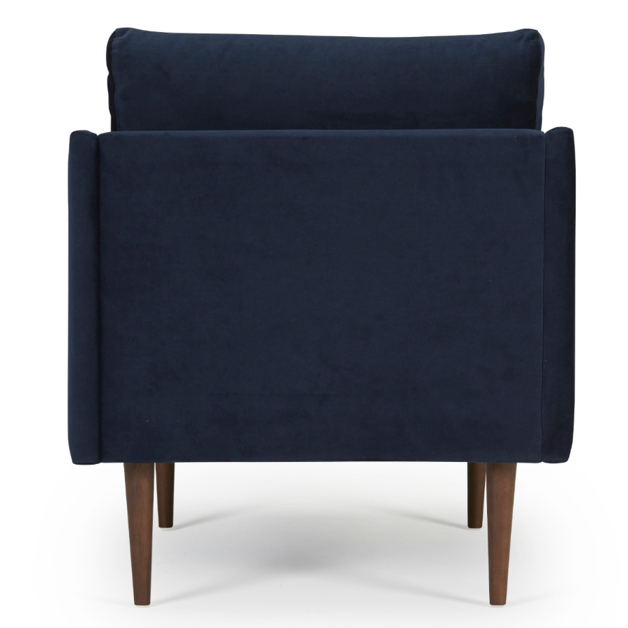 Кресло Anton с ножками из дуба/грецкого ореха, темно-голубое Kragelund 3750124604 - Вид №4