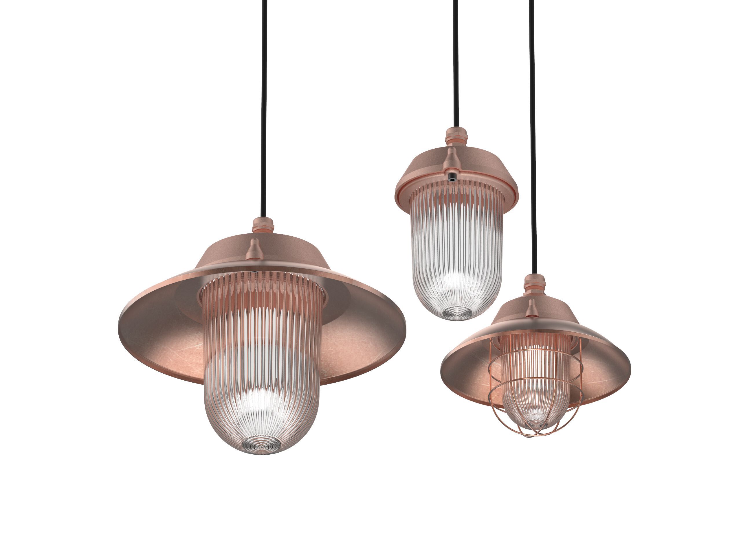 Медный алюминиевый подвесной светильник Genuit медь ARCH-00017253