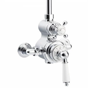 Traditional bathrooms Смеситель для душа термостат с фарфоровой ручкой ASCOT Tb740.614.ag