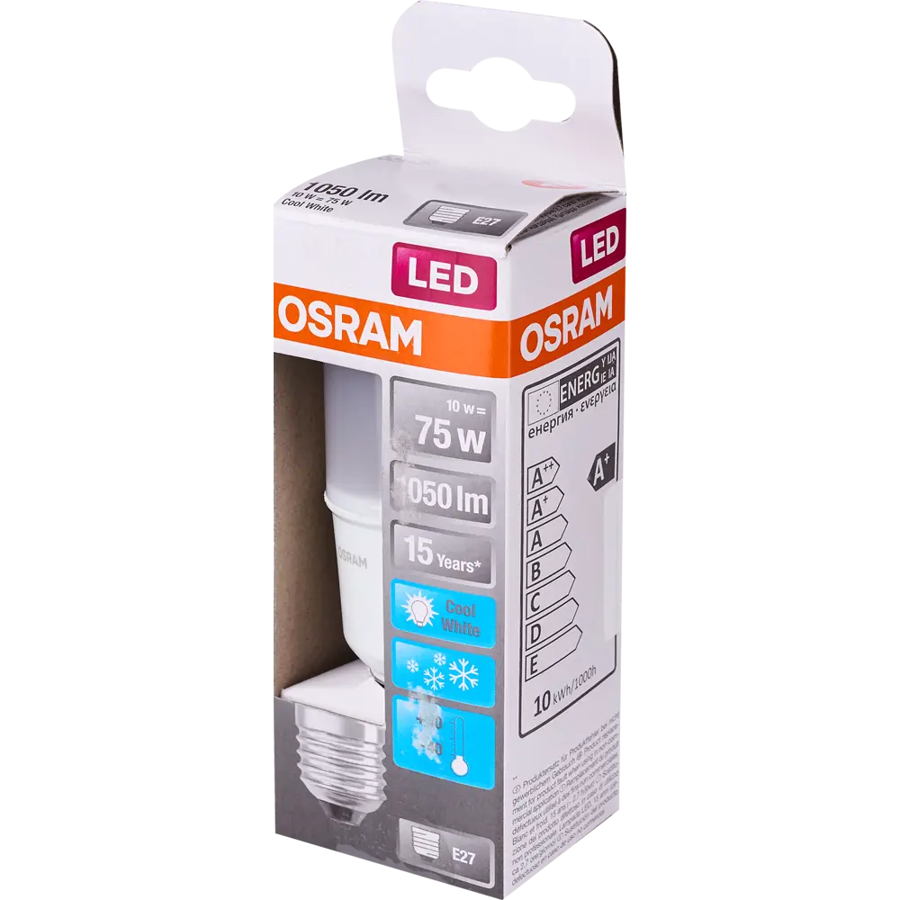 Лампа светодиодная Osram E27 10 Вт цилиндр матовая 1055 лм нейтральный белый свет 82510441 STLM-2153148  - Вид №2