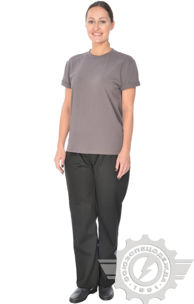 4958091 Футболка темно-серая  Одежда для официантов  размер 4XL (60-62) Спецодежда  - Вид №10