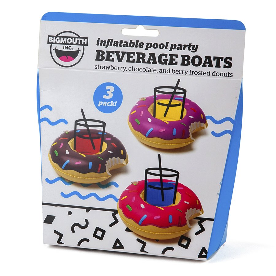 Набор подстаканников для бассейна donut 3 шт BIGMOUTH ДИЗАЙНЕРСКИЕ 299848 Бежевый;коричневый  - Вид №12