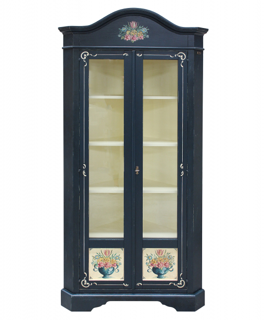 1973 Tifernoit Угловой шкаф с 2 стеклянными дверцами Soggiorno  - Вид №6