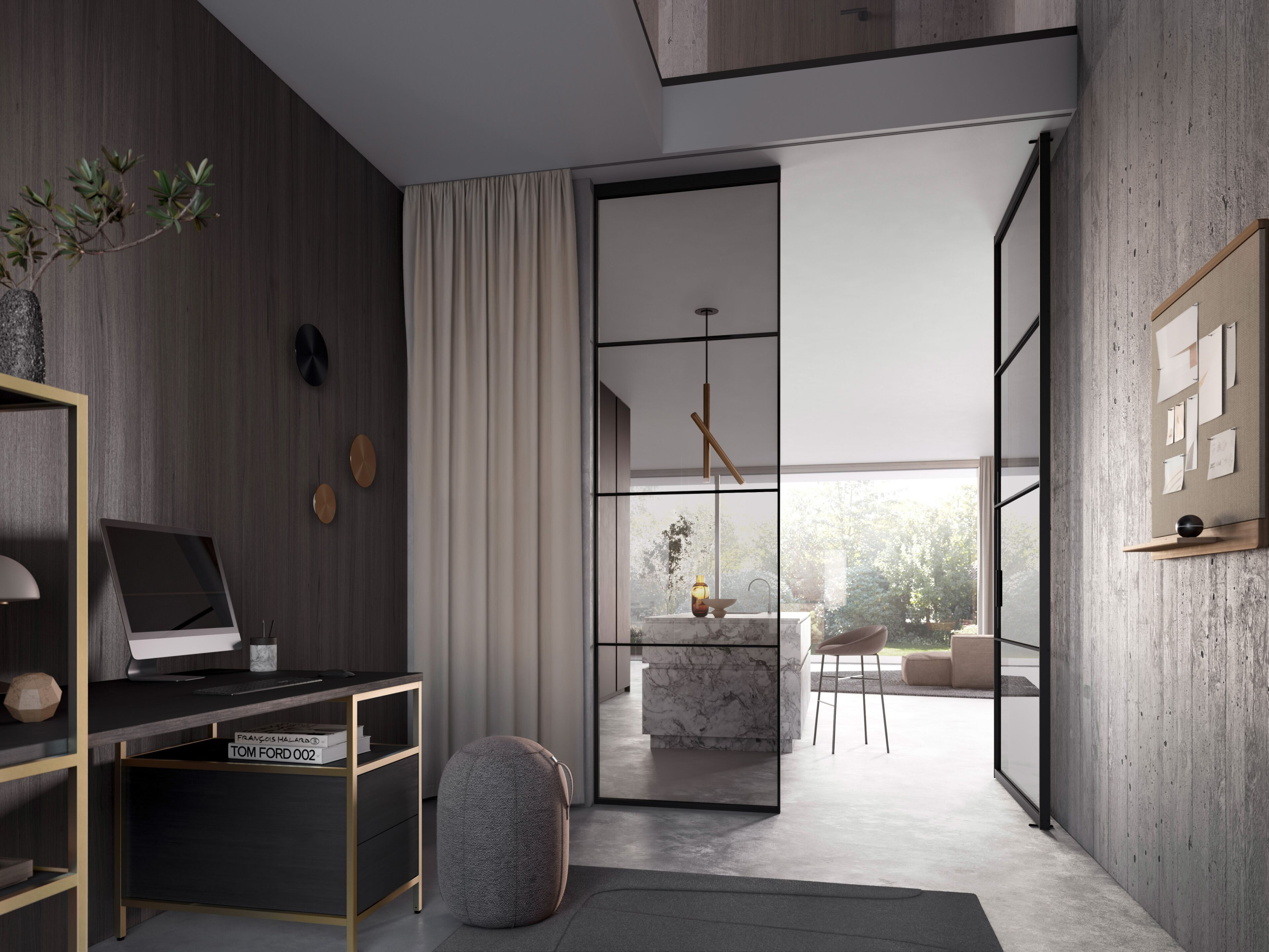 Дверь к зависанию raumplus PIVOT DOOR S1200 ARCH-00075647 - Вид №1