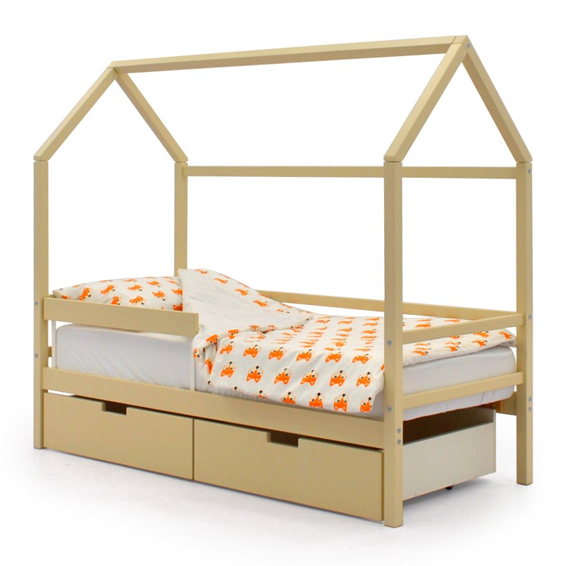 Кровать-домик детская бежевая Svogen БЕЛЬМАРКО  00-3833067 Бежевый Santreyd  - Вид №2