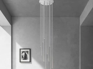 Rotaliana Светодиодный потолочный светильник из алюминия и ткани Furin