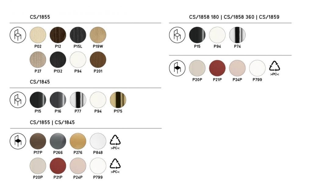 Стул из поликарбоната с колесами Calligaris SAINT TROPEZ ARCH-00088346 - Вид №3