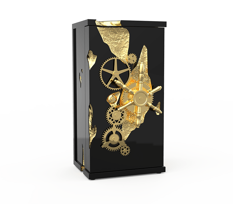 0-279 Черный роскошный сейф миллионера Boca Do Lobo 