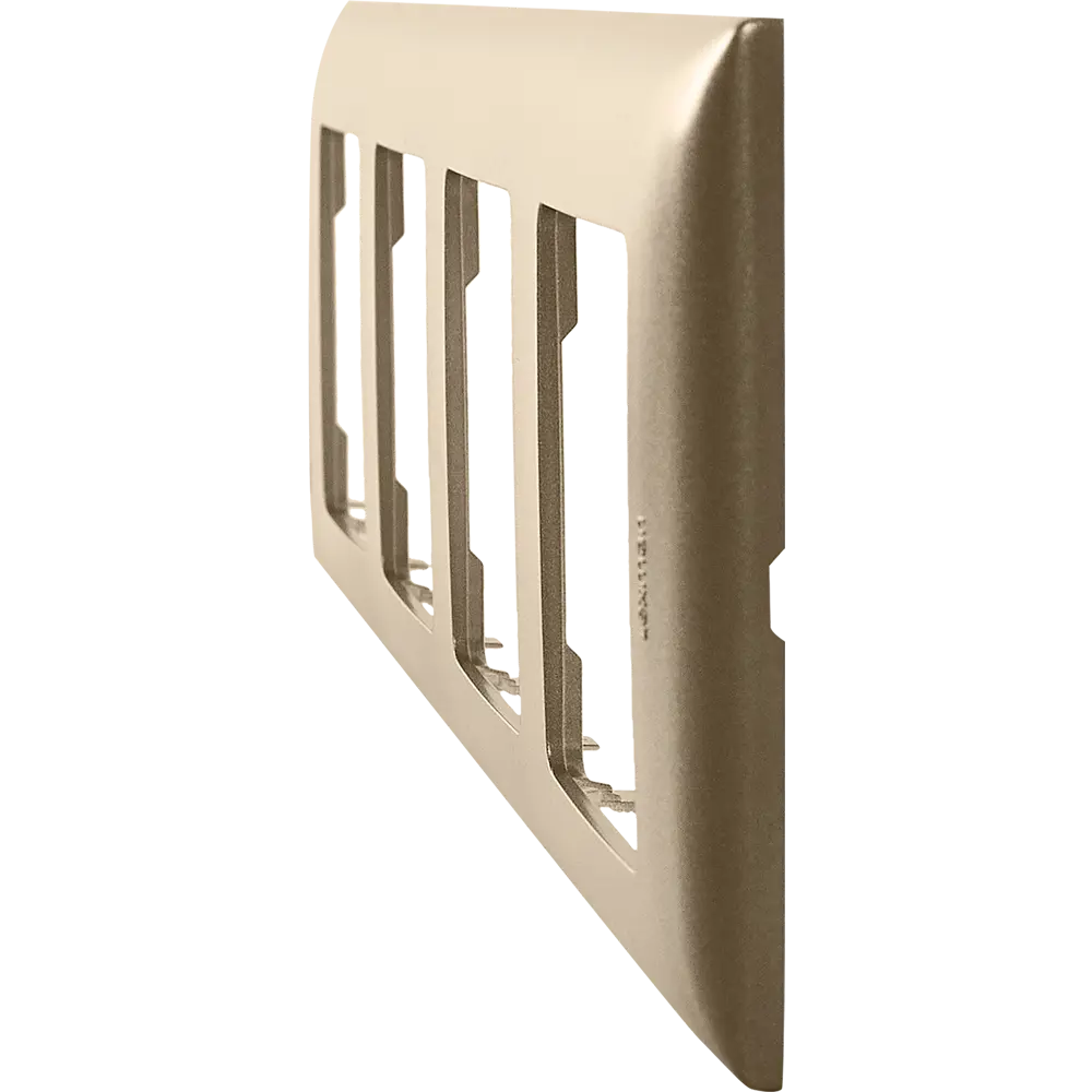 LEXMAN LILIAN - Декоративная рамка для розеток на 4 поста, цвет Шампань 86761613 STLM-1111305 - Вид №2