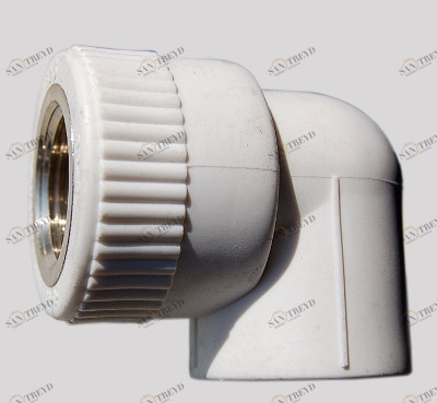 Угольник комбинированный (вн.рез.) 20-3/4 Grise PP-R PROAQUA 27233