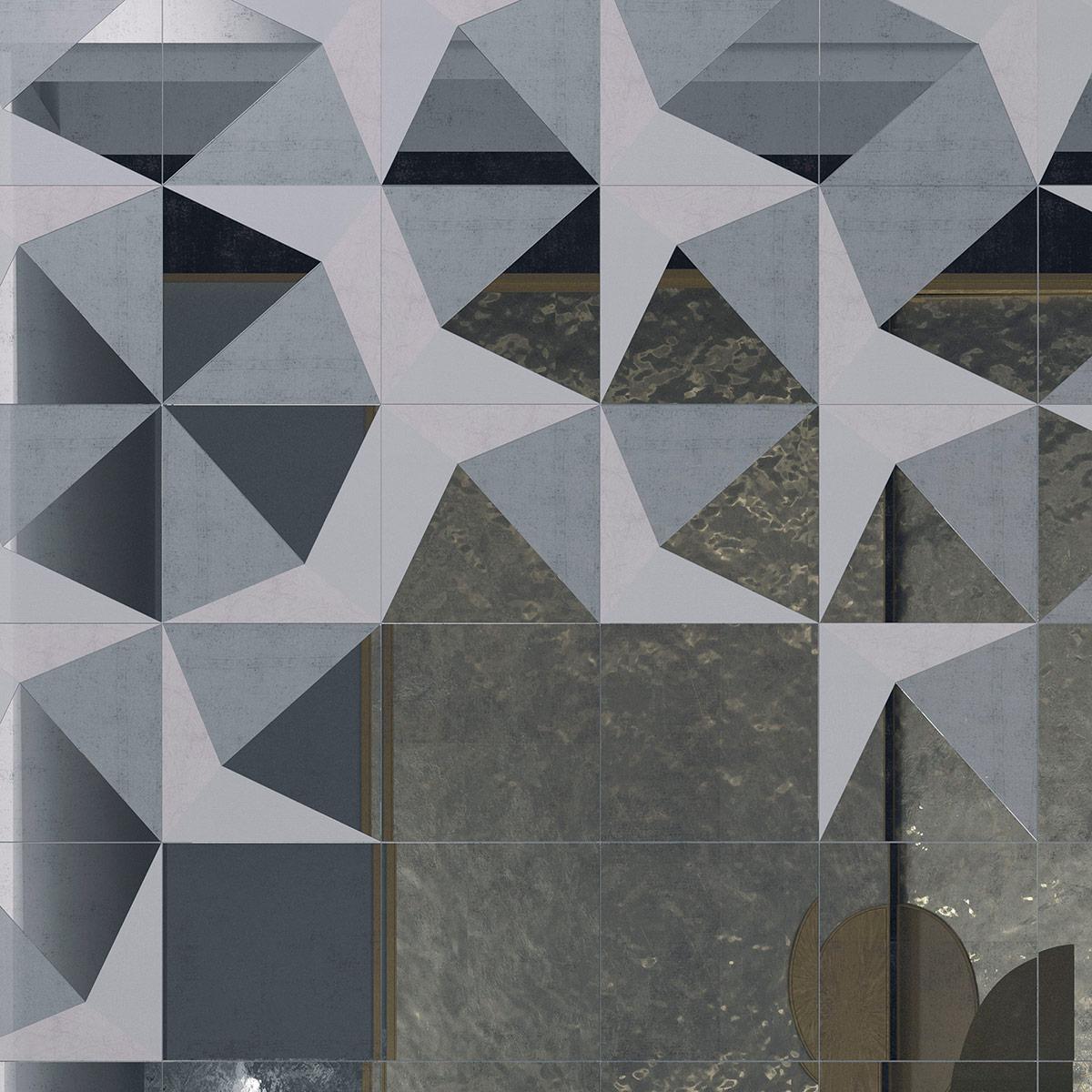 SICIS Atlas Black Per-Grey Vetrite Tile sun-id-1991300 - Вид №25