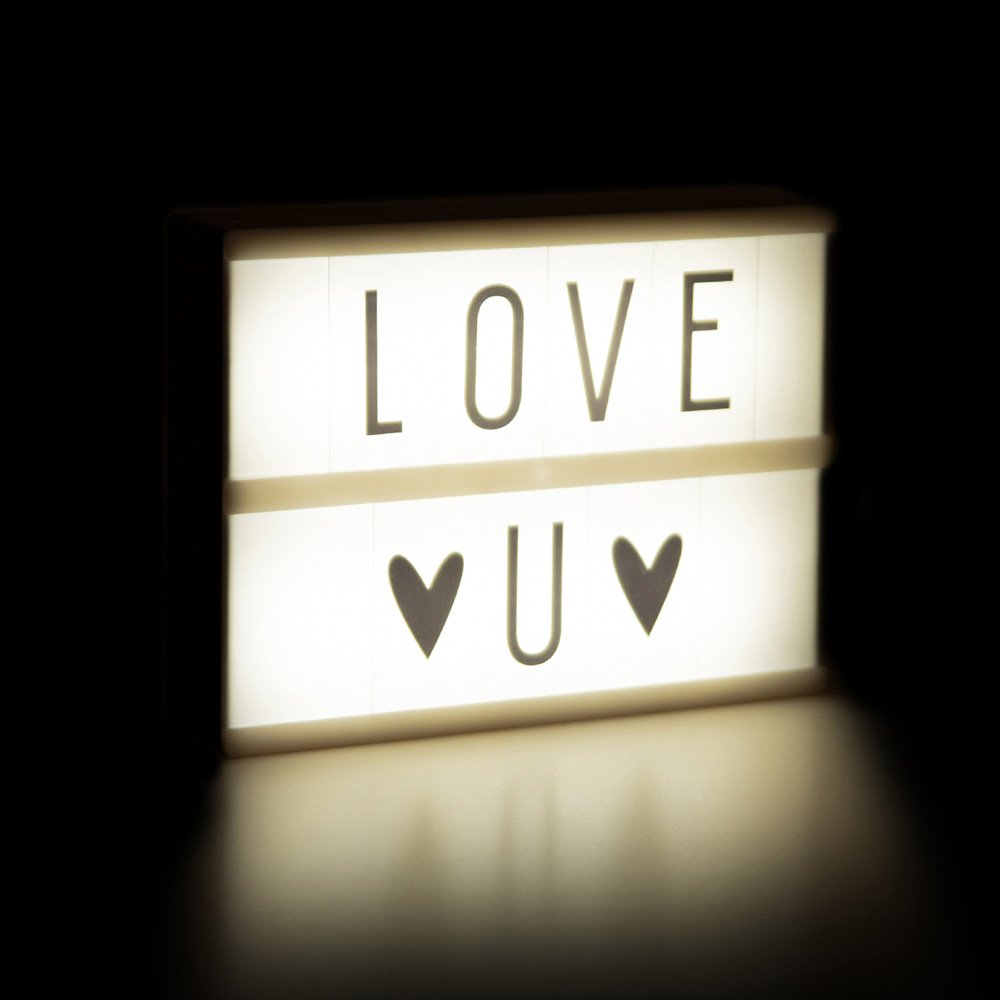 Наборное световое панно Lightbox, малое LITTLE LOVELY COMPANY  281752 Белый;черный Santreyd  - Вид №1