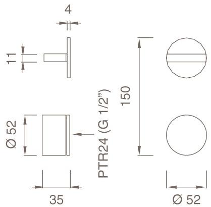 Ceadesign Душевая группа с термостатом Bar Bar 72 - Вид №1