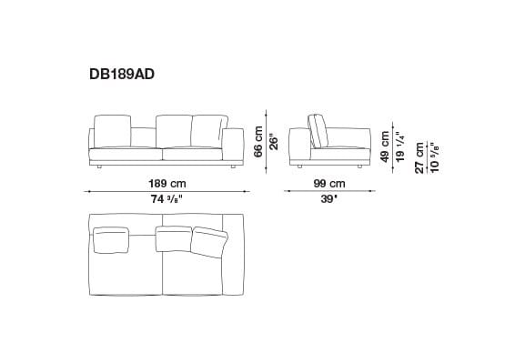 Кожаный диван B&B Italia док ARCH-00106863 - Вид №42