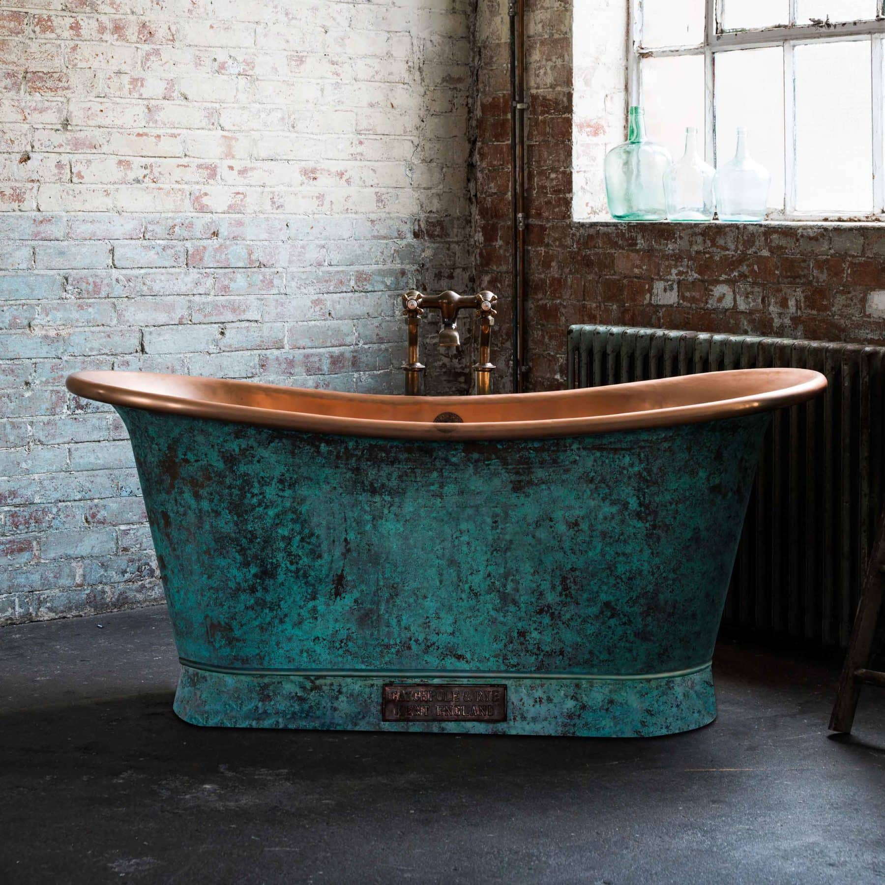Copper Baths ванна The Verdigris Bateau Catchpoleandrye 
