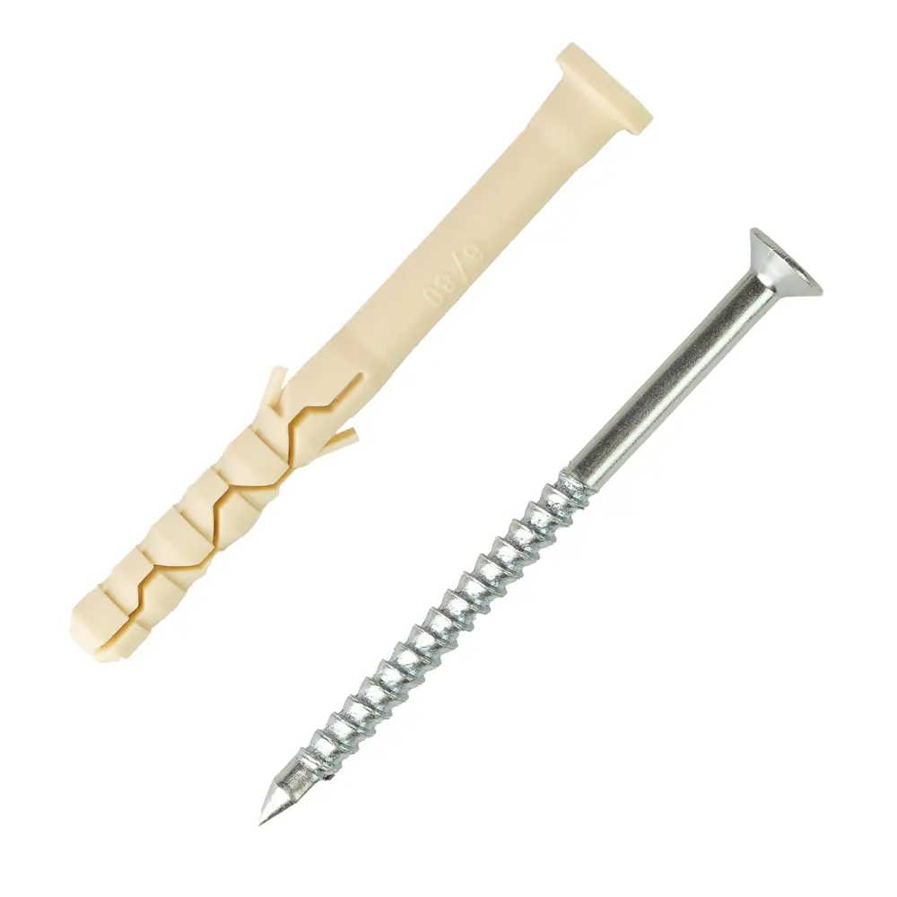 Дюбель-гвоздь Европартнер с цилиндрической манжетой 8×80 мм для бетона и кирпича 89383268 STLM-1538373