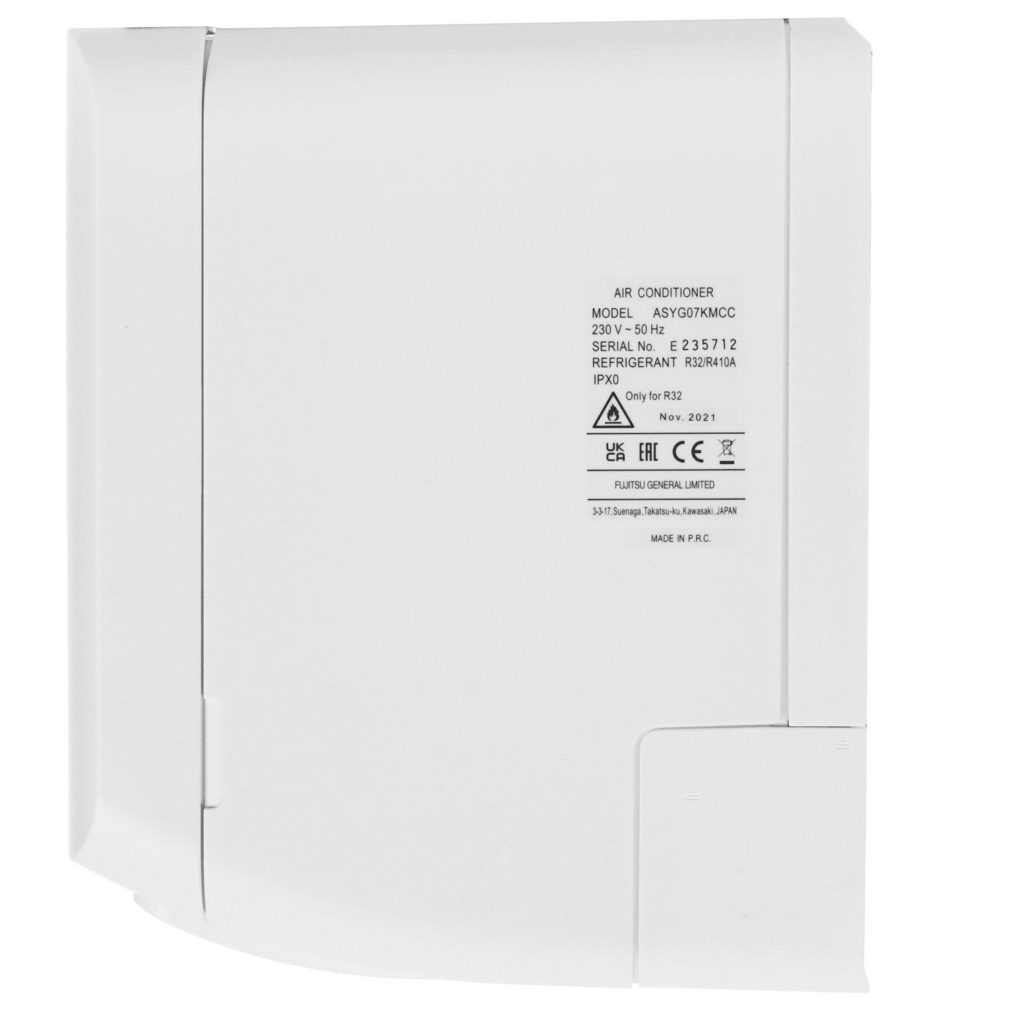5341617 Кондиционер настенный сплит-система Fujitsu ASYG07KMCC/AOYG07KMCC белый STDN-0060584 - Вид №2