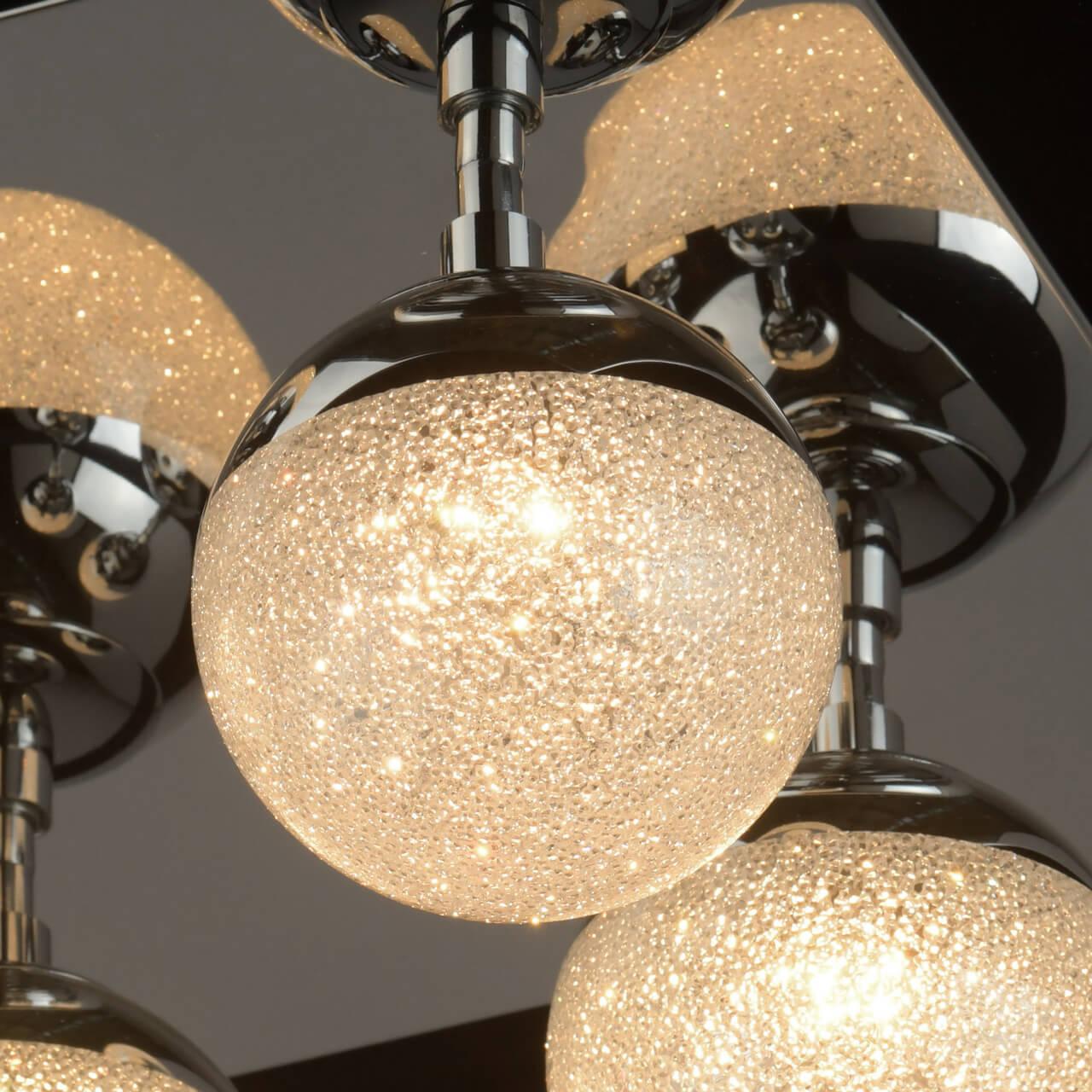 Потолочная светодиодная люстра De Markt Каспер 1 707010504 DE MARKT КАСПЕР 1, ШАР 184329 Хром;зеркальный  - Вид №2