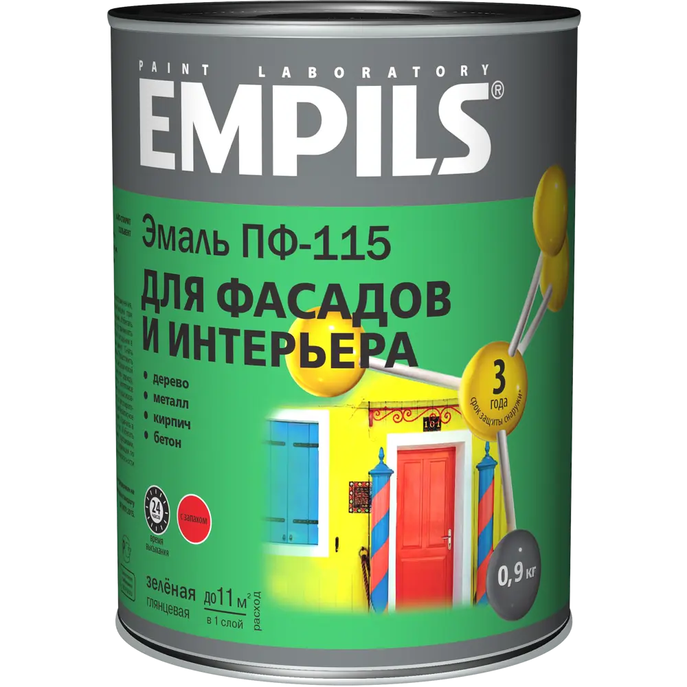 Эмаль EMPILS ПФ-115 для наружных и внутренних работ - защитное покрытие 18449295 STLM-0010807 - Вид №1