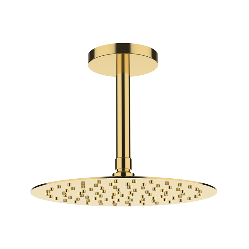 05027512 PREMIUM Тонкий Showerhead + Потолочный кронштейн Полированное Золото GRB MIXERS 