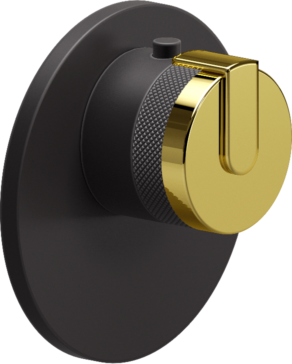 E-8027-R1PBE-L1PB-GM-T Термостатический переключатель 3/4-Внешняя часть GRAFF MOD+