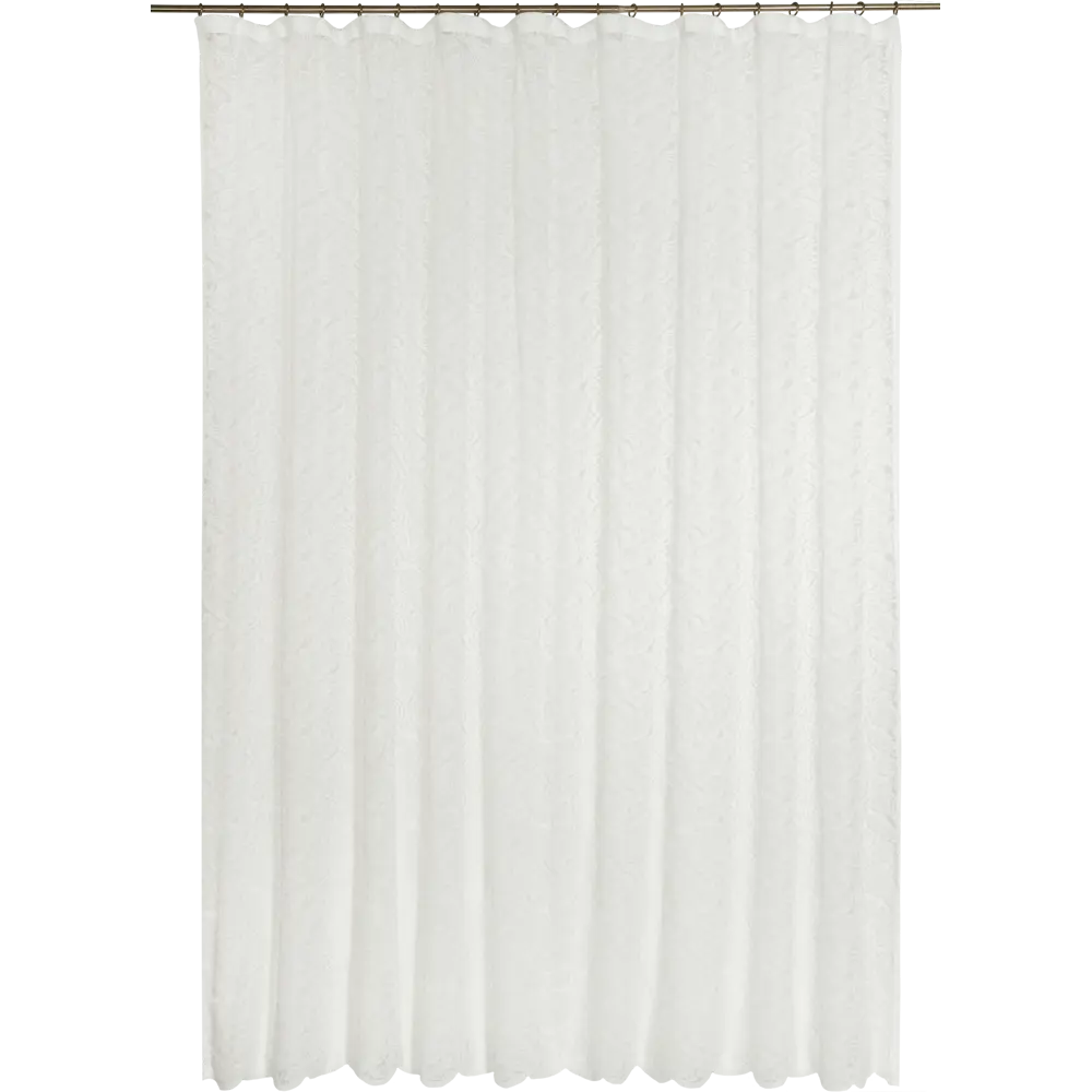 Тюль на ленте «Ариэль» 250х260 см полиэстер цветы цвет экрю AMORE MIO STLM-2132832