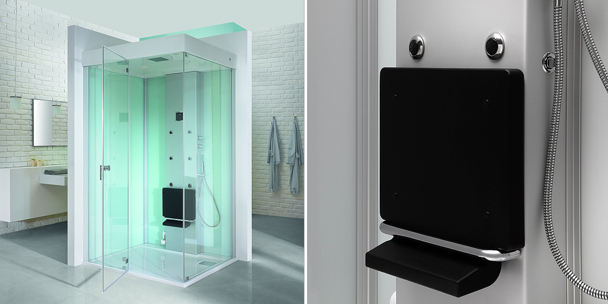 Паровая кабина SENSEEASE 120х100 см HOESCH SSLLB - Вид №1