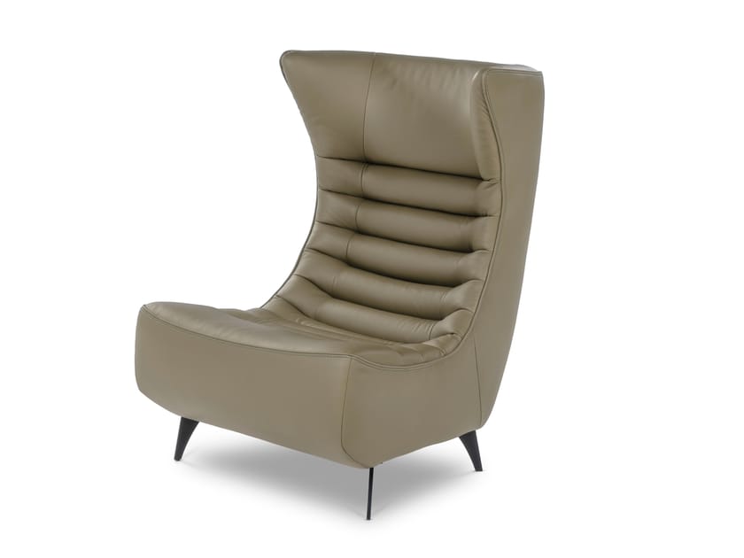 Кожаное кресло с высокой спинкой Calia Italia Superior ARCH-00091278