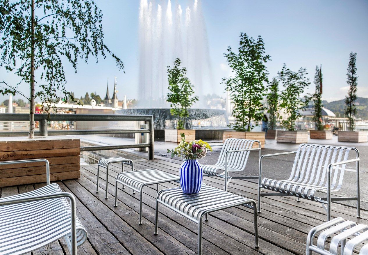 Стальная прямоугольная Садовая подставка для ног Hay Палисад ARCH-00043018 - Вид №8