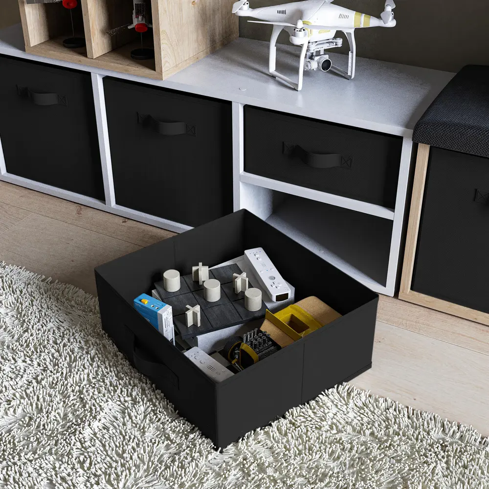 Короб Spaceo KUB 15x31x31 см 14.4 л спанбонд цвет чёрный 81990643 STLM-2025810 - Вид №3