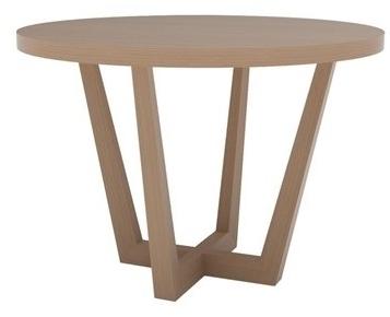 Andreu World Высокий круглый журнальный столик из дуба Uves occasional Me3697 / me3701 - Вид №1
